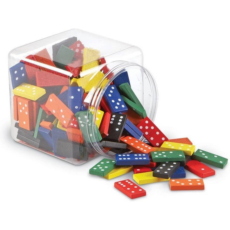 Learning Resources Double-Six Wooden Dominoes Set of 168