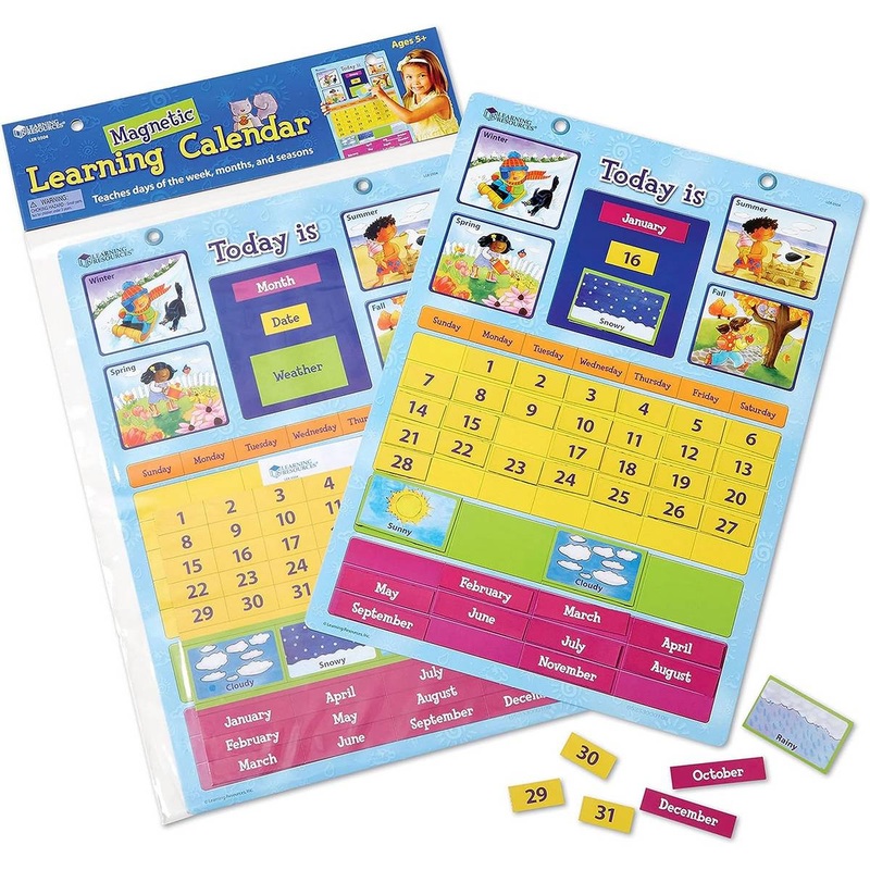 **Learning Resources Magnetic Learning Calendar