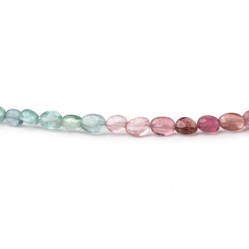 4x3mm Multi Color Tourmaline Plain Oval Beads 16 inch 110 pieces AA (ONLINE ORDER ONLY)