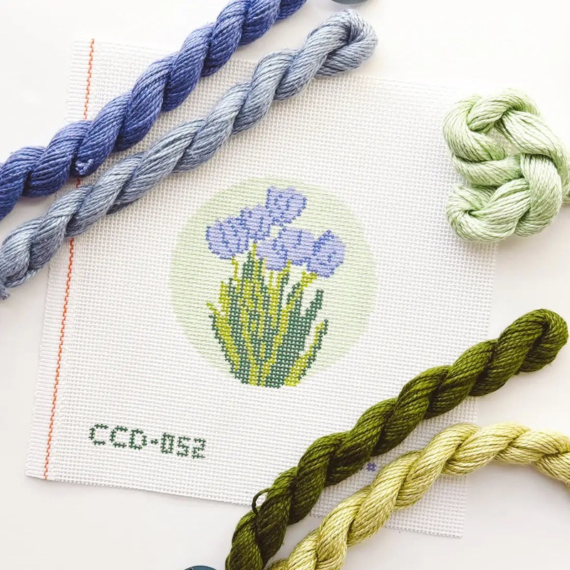 Cotswold Co Designs – Floral Needlepoint Canvas, Needlepoint Ornament Canvas (ONLINE ORDER ONLY)