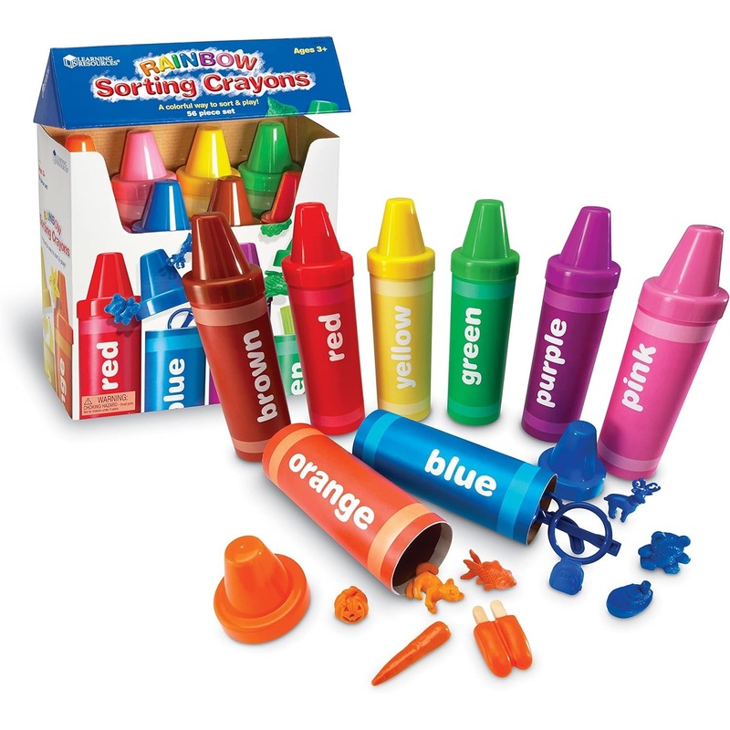 Learning Resources Rainbow Sorting Crayons