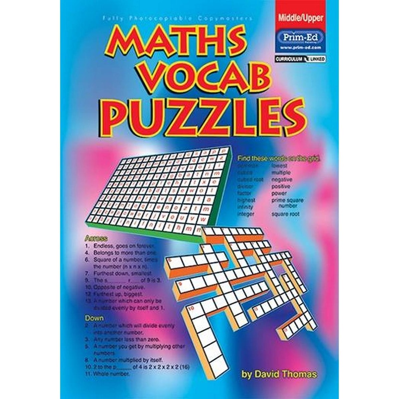 Maths Vocab Puzzles  Middle & Upper Primary