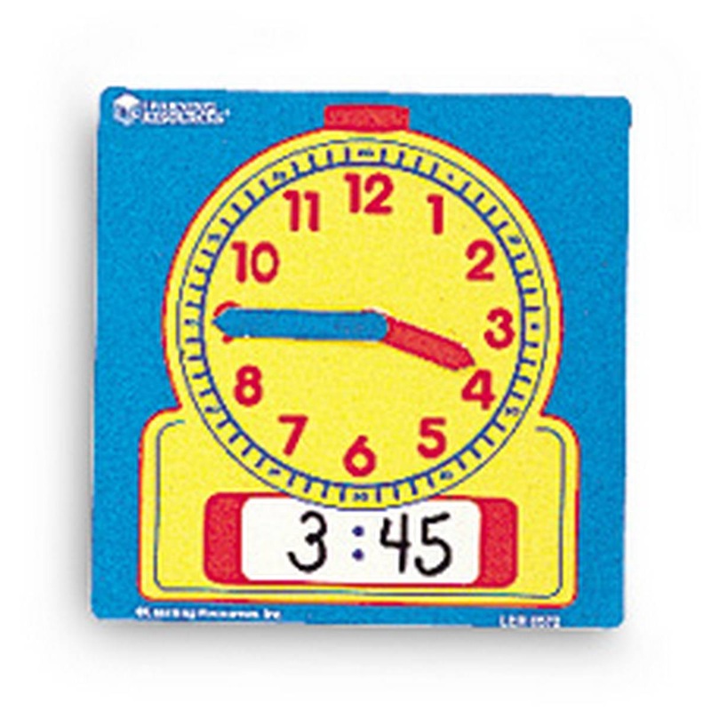 Write-On/Wipe Off Demonstration Clock