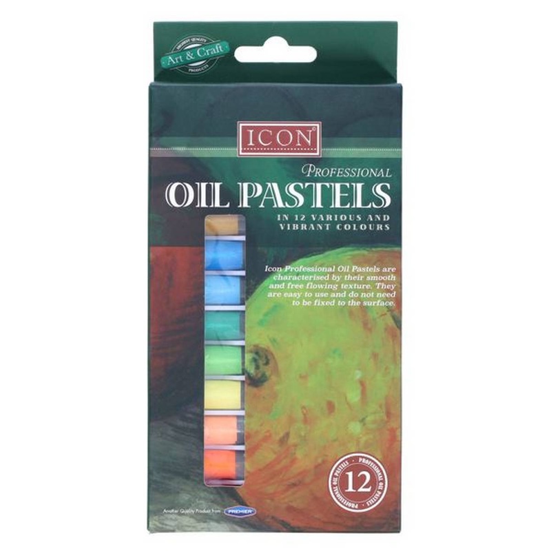 Icon Professional Oil Pastels Box of 12