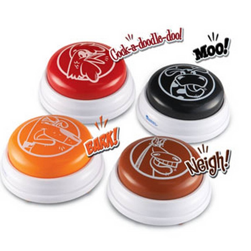Learning Resources Barnyard Answer Buzzers (Set of 4)