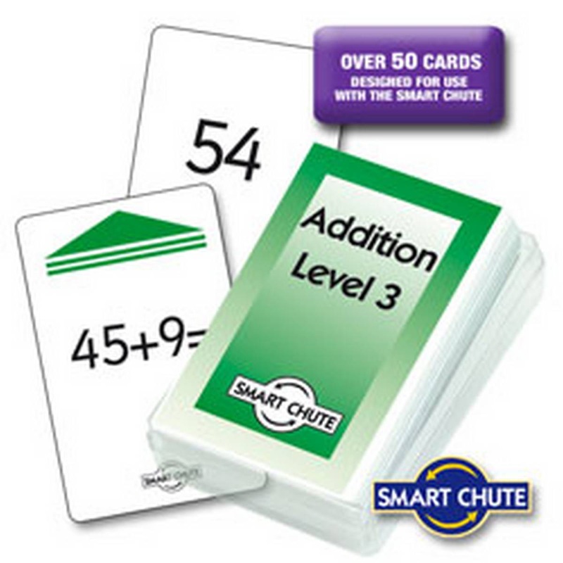 Addition Facts Chute Cards  Level 3
