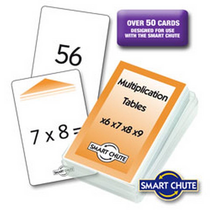 Multiplication Facts Chute Cards  x6  x9