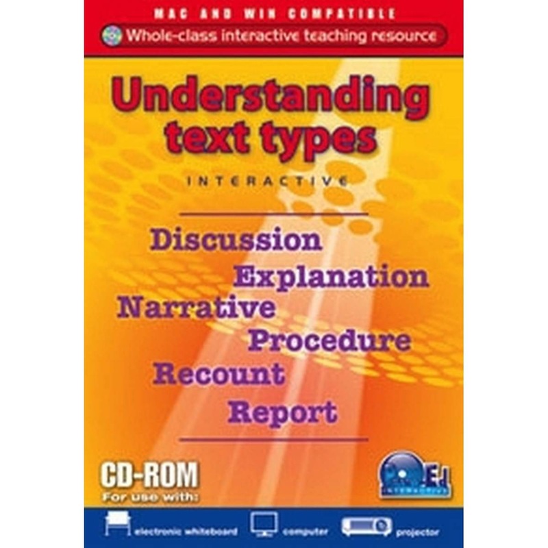 Understanding Text Types Interactive Software
