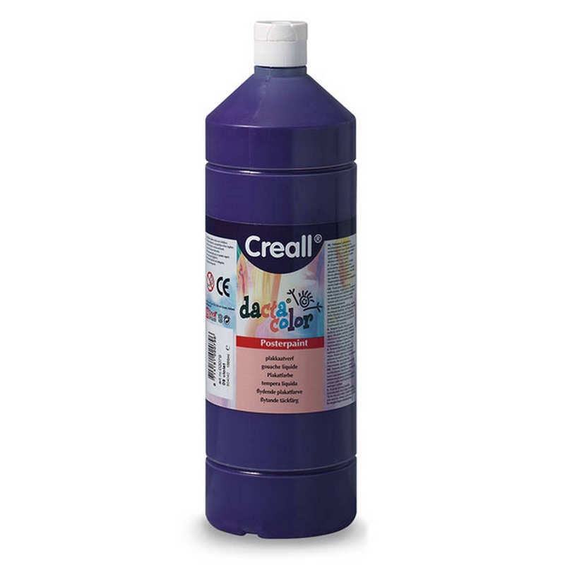 Creall 1 litre Bottle Poster Paint  Purple/Violet