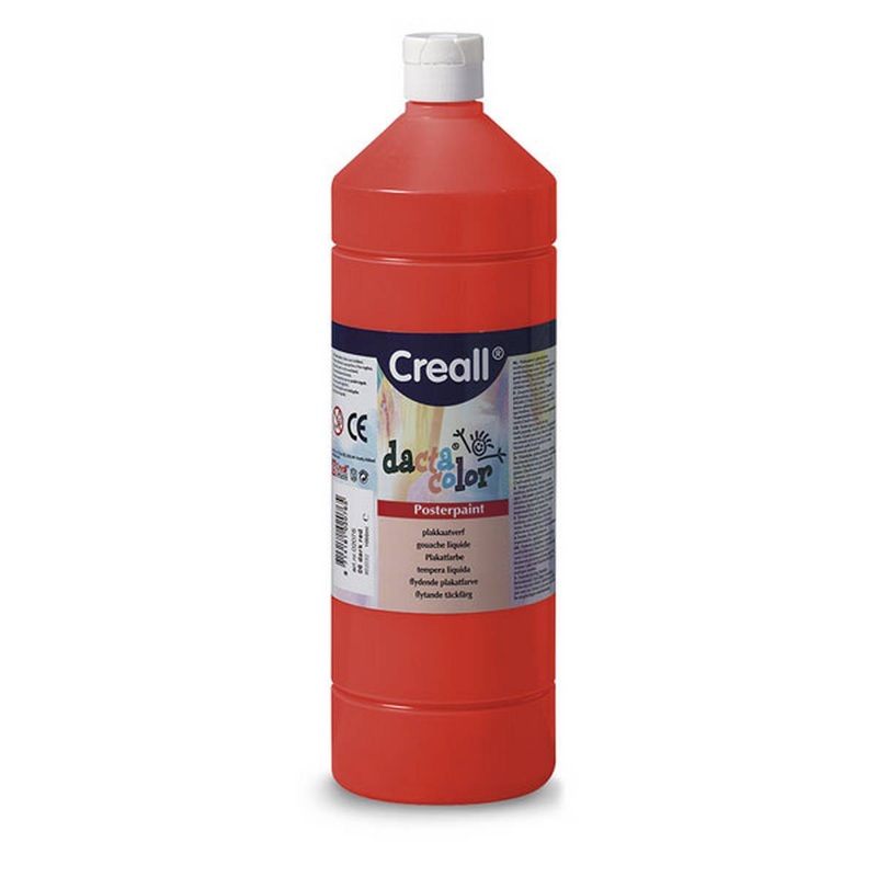 Creall 1 litre Bottle Poster Paint  Red