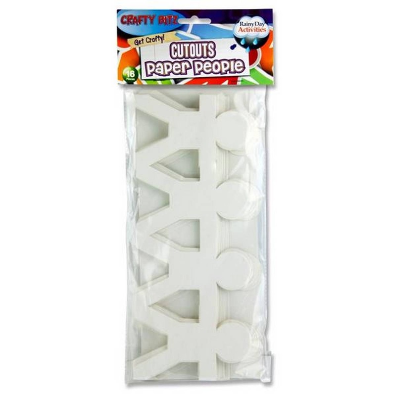 Paper People Cutouts Pack of 16