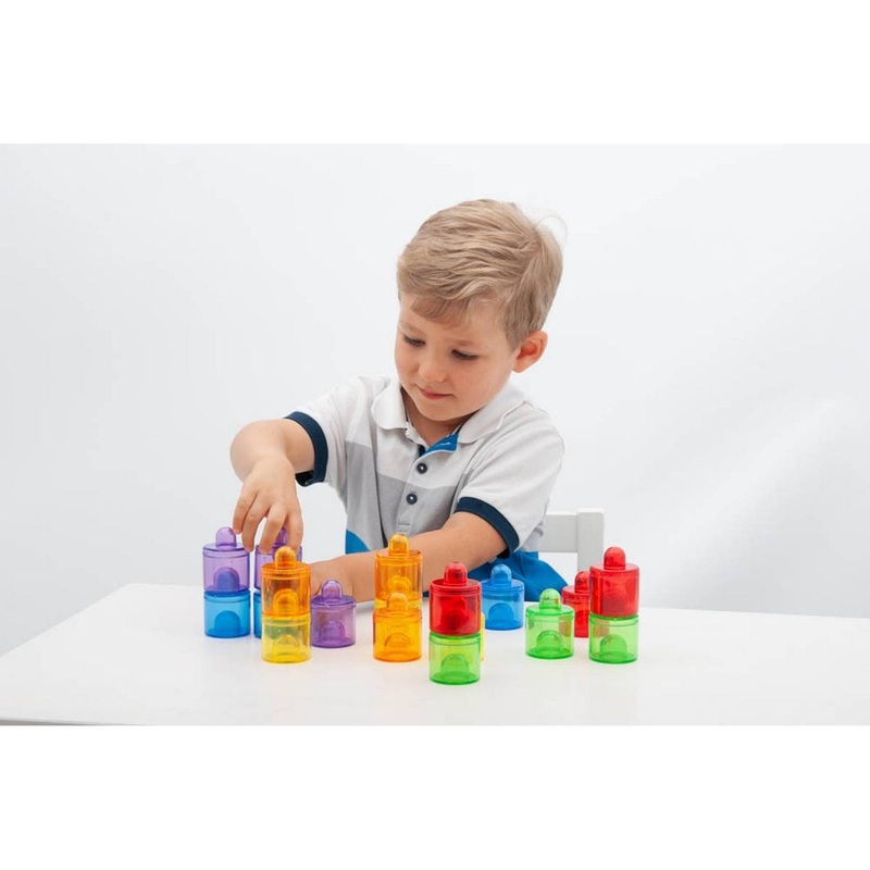 Translucent Colour Pot Set  Pack of 18