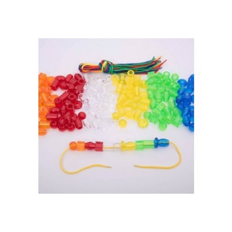 Translucent Jumbo Lacing Beads  Pack of 180 + 12 laces