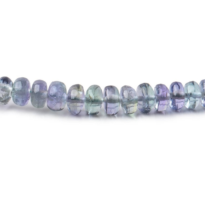3-5mm Tanzanite Plain Rondelle Beads 18 inch 200 pieces (ONLINE ORDER ONLY)