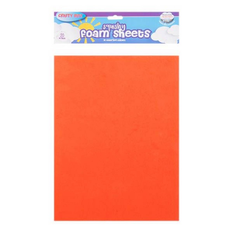 A4 Foam Sheets Primary Colours Pack of 20
