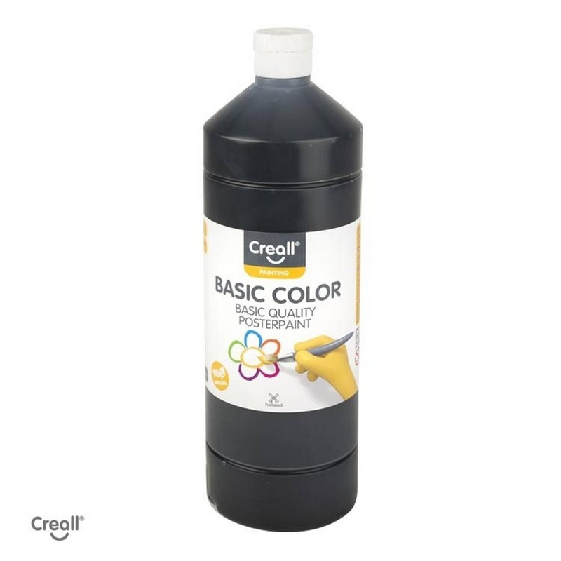Creall 1 litre Bottle Poster Paint  Black