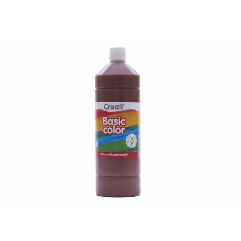 Creall 1 litre Bottle Poster Paint  Brown
