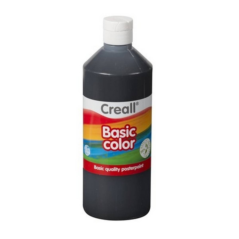 Creall 500ml Bottle Poster Paint  Black