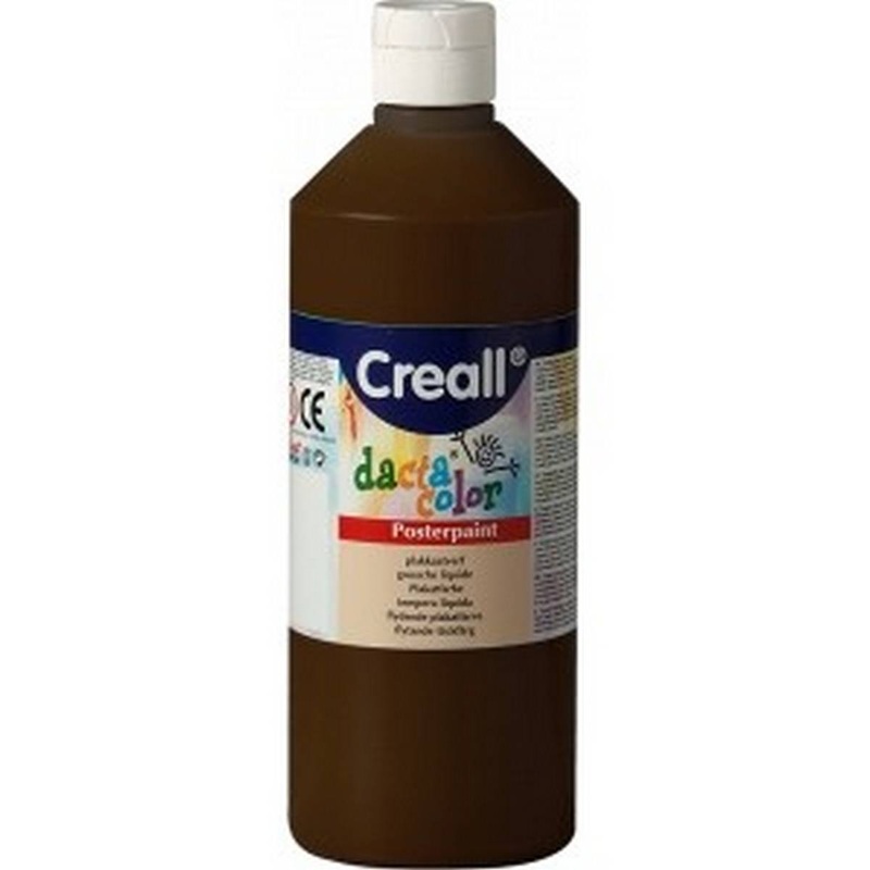 Creall 500ml Bottle Poster Paint  Brown