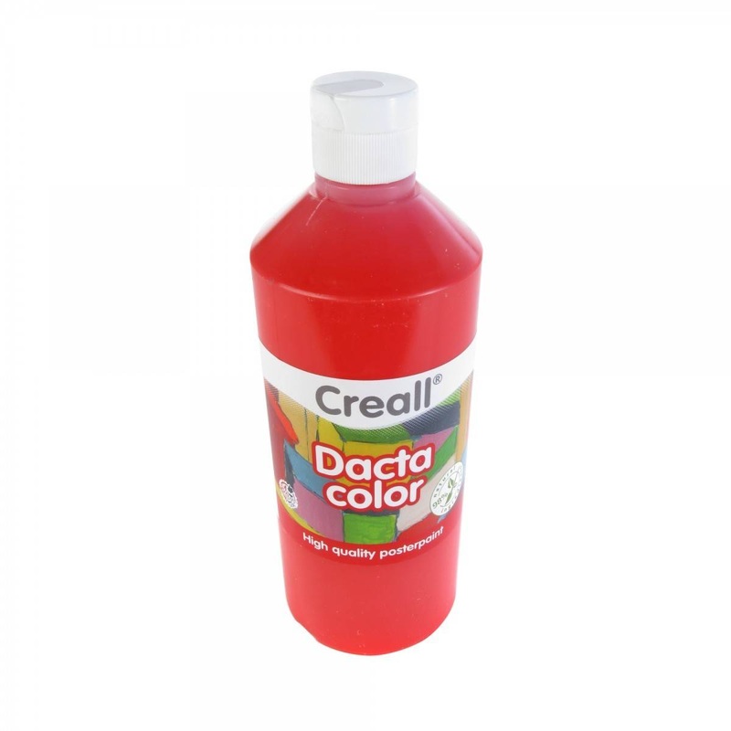 Creall 500ml Bottle Poster Paint  Light Red