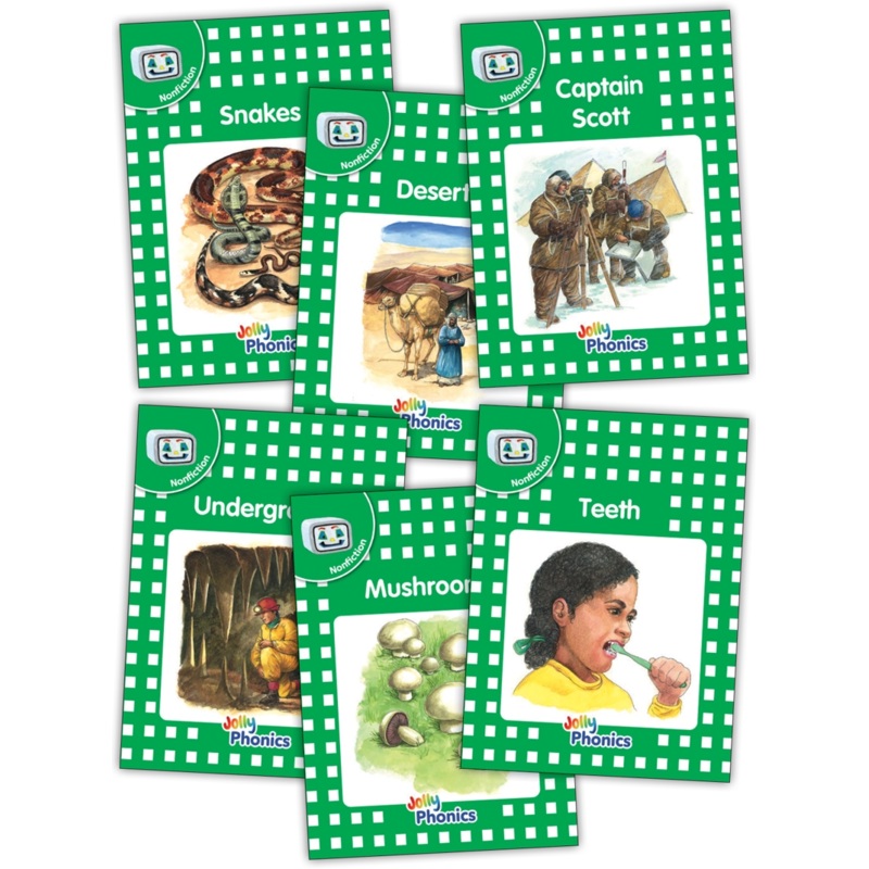 Jolly Phonics Decodable Readers Level 3 (Green Level) Nonfiction