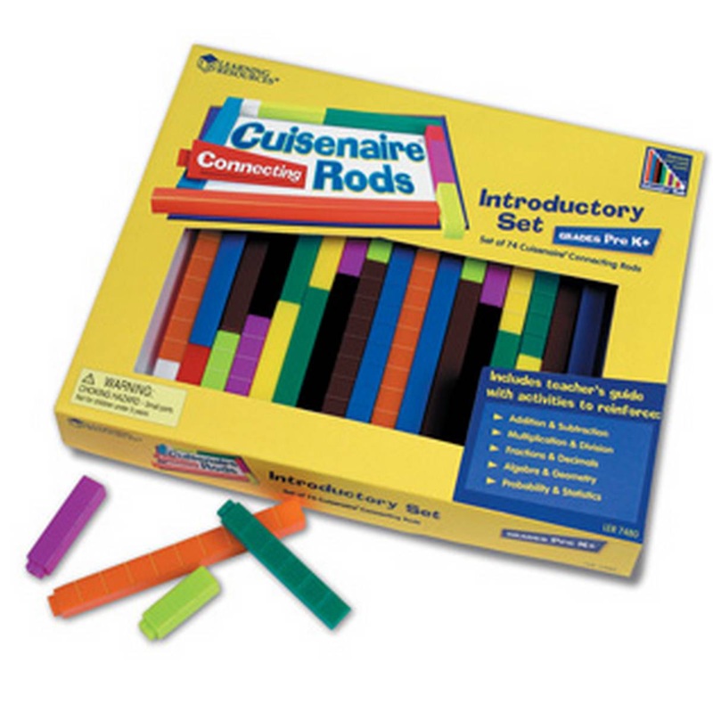 Interlocking Plastic Cuisenaire Rods Introductory Set