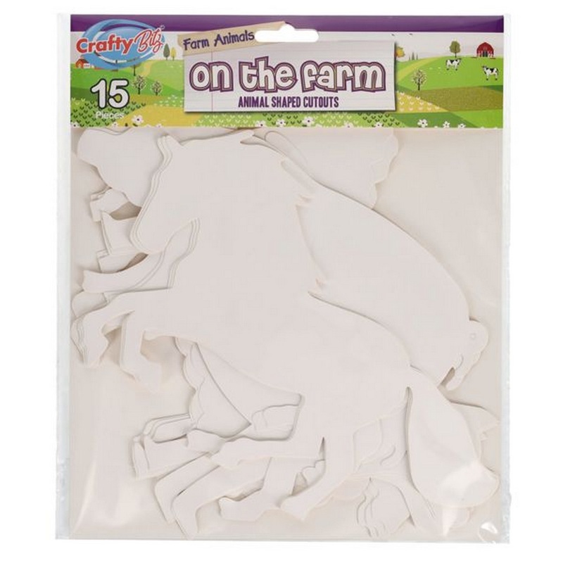 Paper Cutouts  Farm Animals Set of 10