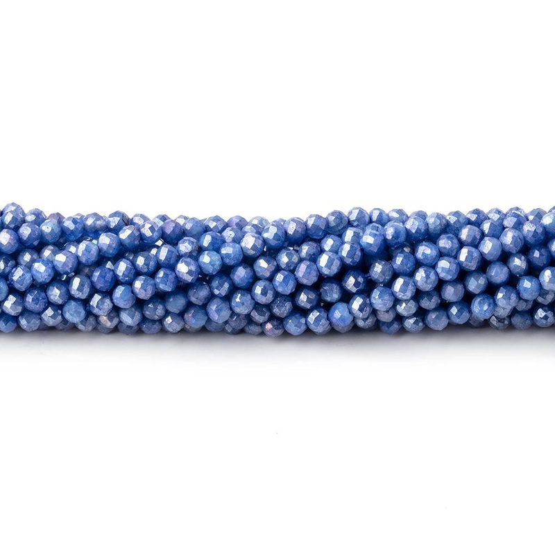 2mm Mystic Blue Quartz Micro Faceted Round Beads 13 inch 150 pieces (ONLINE ORDER ONLY)