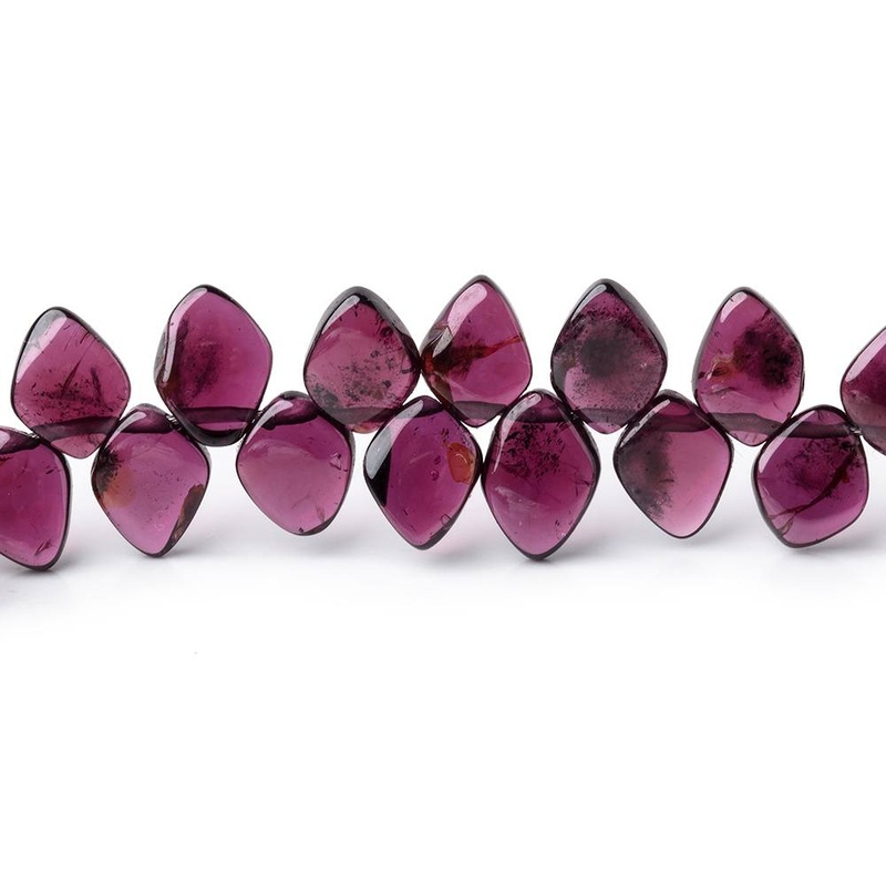 7x6mm Rhodolite Garnet Plain Kite Beads 7.5 inch 54 pieces (ONLINE ORDER ONLY)