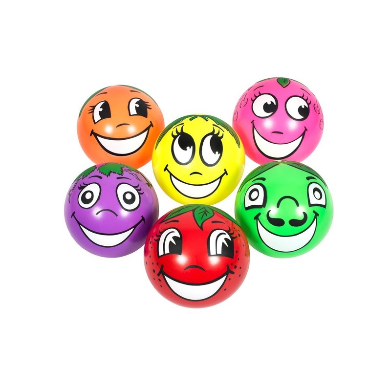 Set of 6 Fruit Balls 25cm