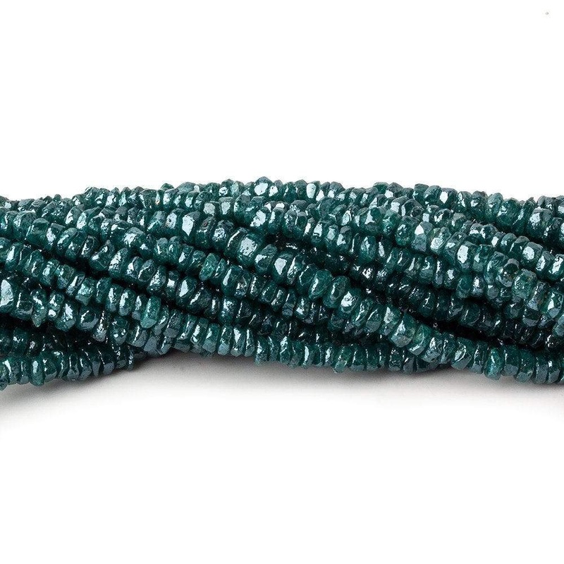 2.5-3mm Mystic Teal Topaz Faceted Rondelles 16 inch 245 beads (ONLINE ORDER ONLY)