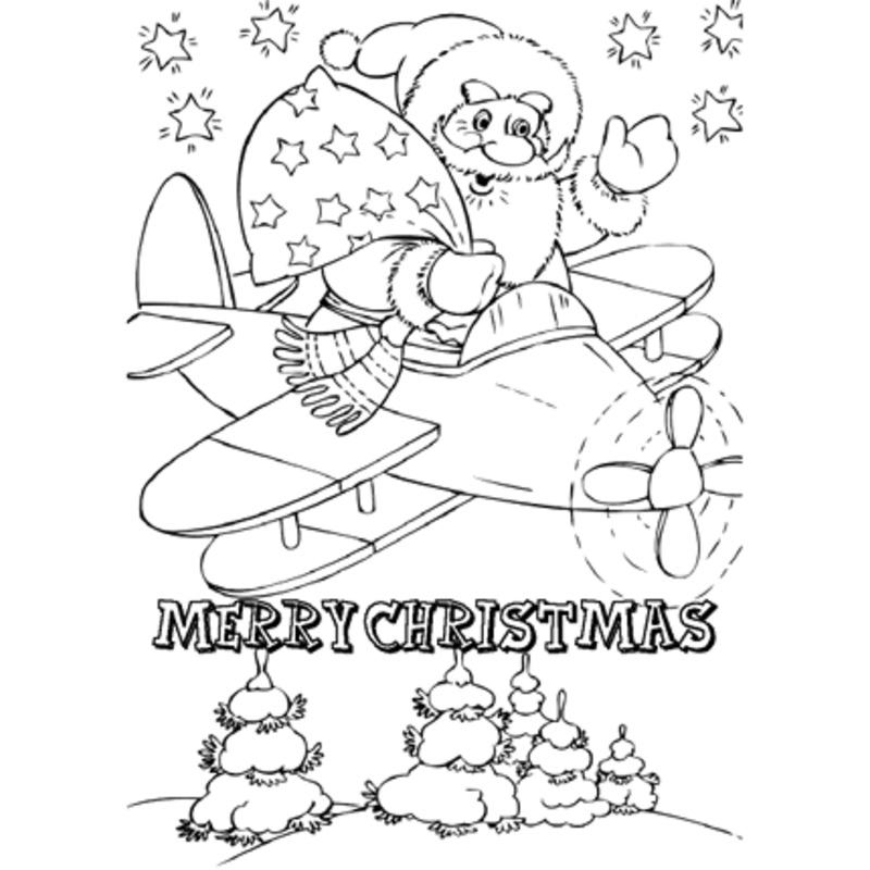 Colour in Christmas Cards Pack 1