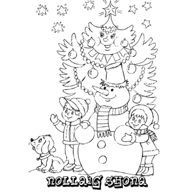 Colour in Christmas Cards Pack 4