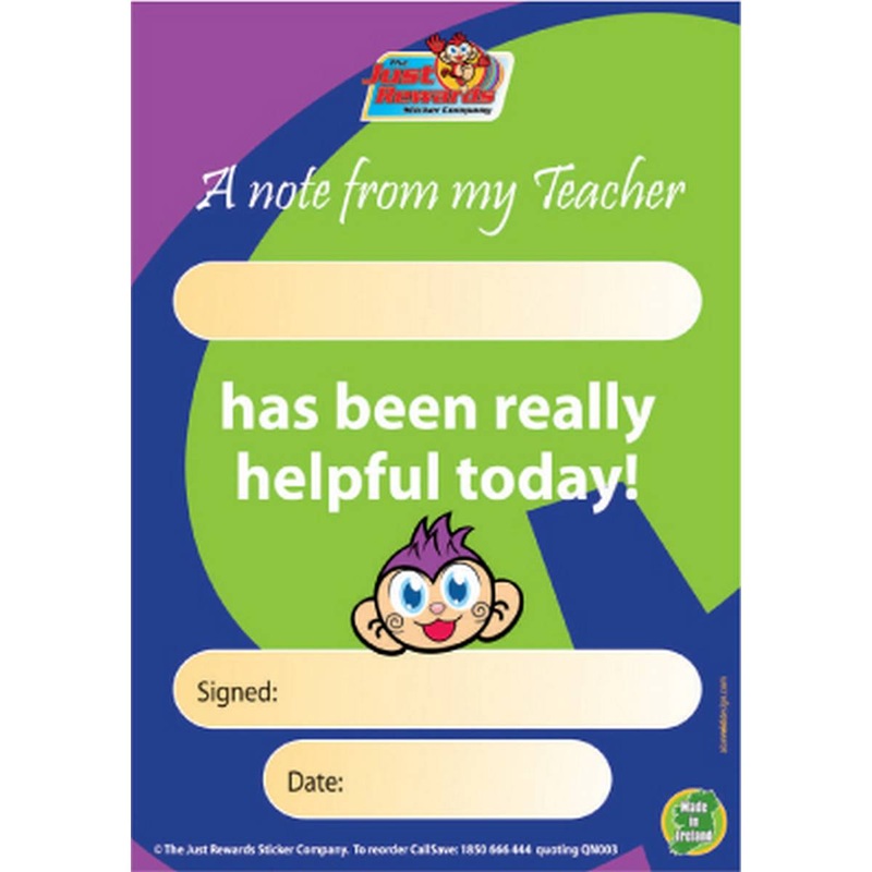 Helpful Pupil Praise Pad
