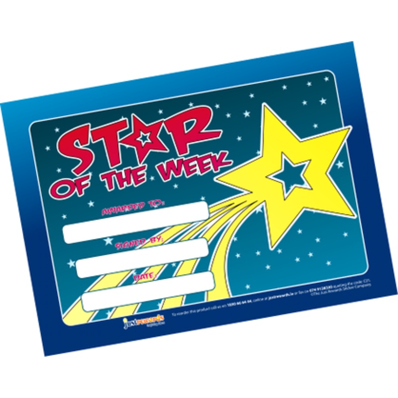 Star of the Week Award Certificates