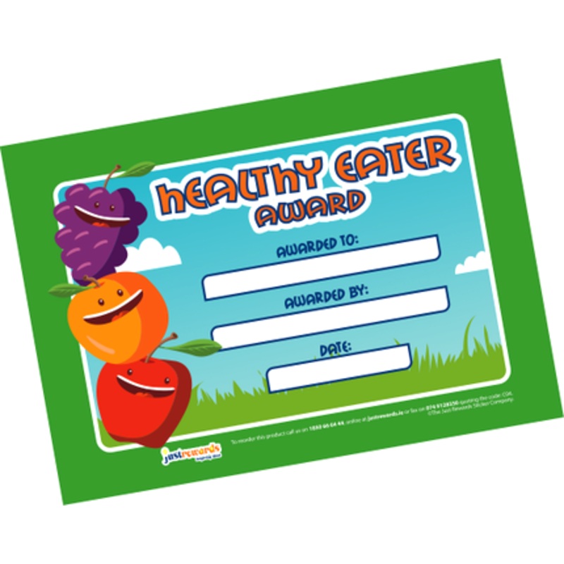 Healthy Eater Award Certificates