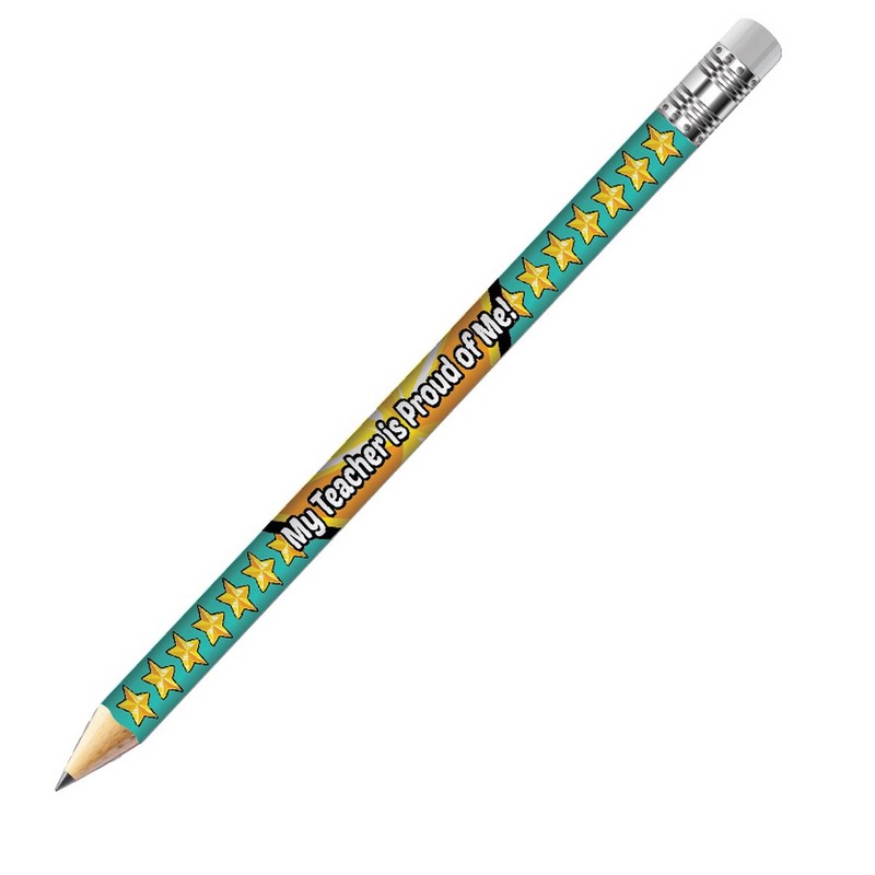 My Teacher is Proud of Me! Praise Pencils (Pack of 10)