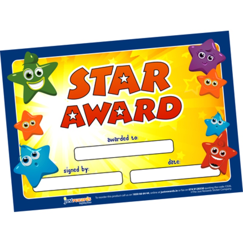 Star Award Certificates