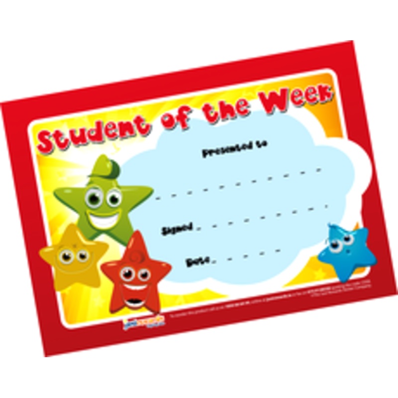 Student of the Week Certificates
