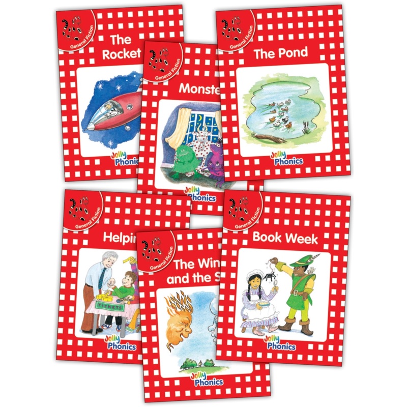 Jolly Phonics Decodable Readers Level 1 (Red Level) General Fiction