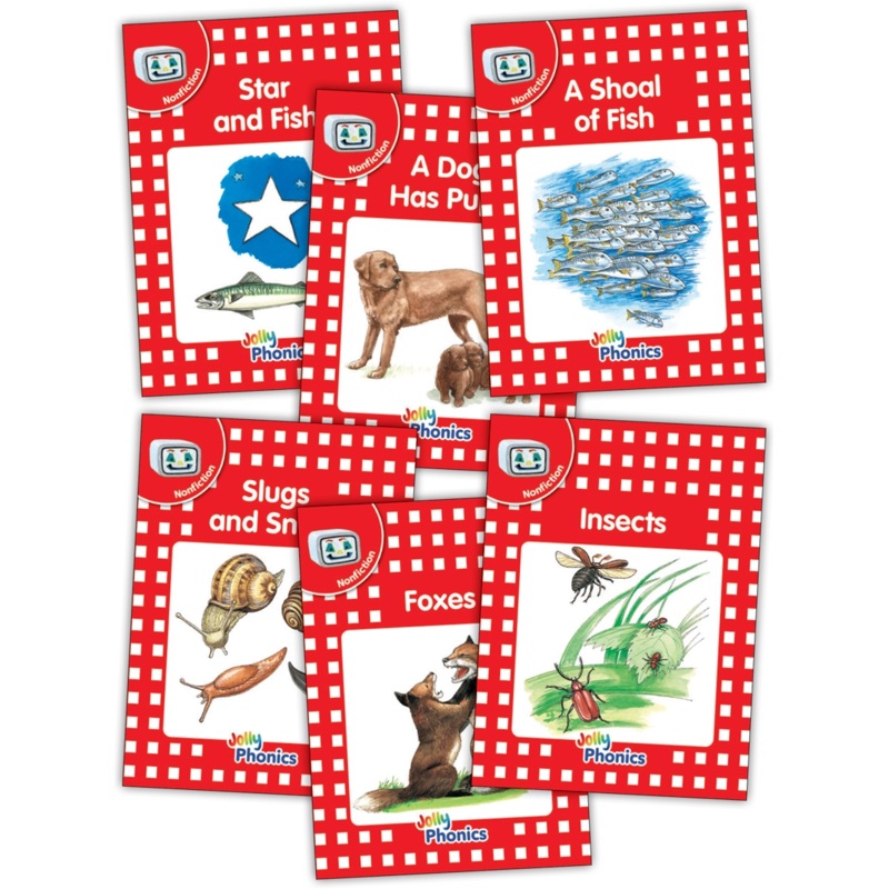 Jolly Phonics Decodable Readers Level 1 (Red Level) Nonfiction