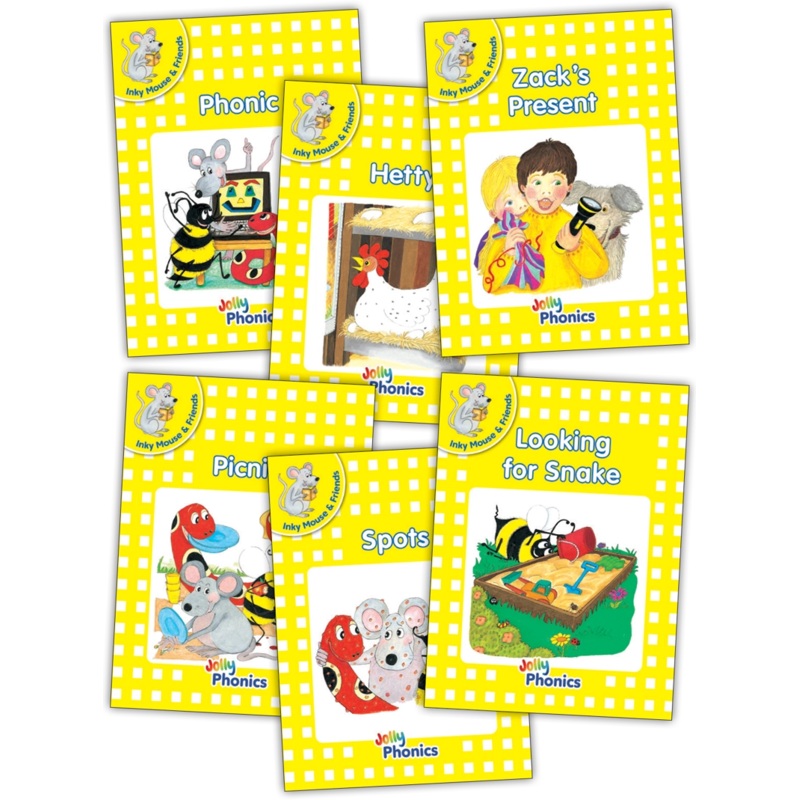 Jolly Phonics Decodable Readers Level 2 (Yellow Level) Inky & Friends