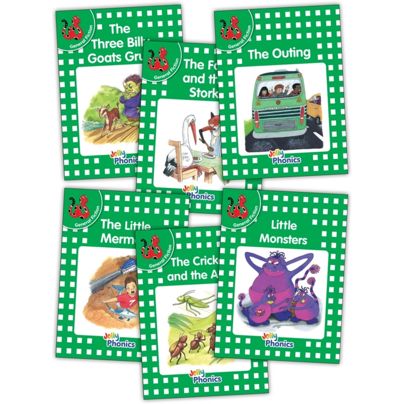 Jolly Phonics Decodable Readers Level 3 (Green Level) General Fiction