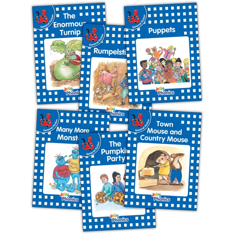 Jolly Phonics Decodable Readers Level 4 (Blue Level) General Fiction