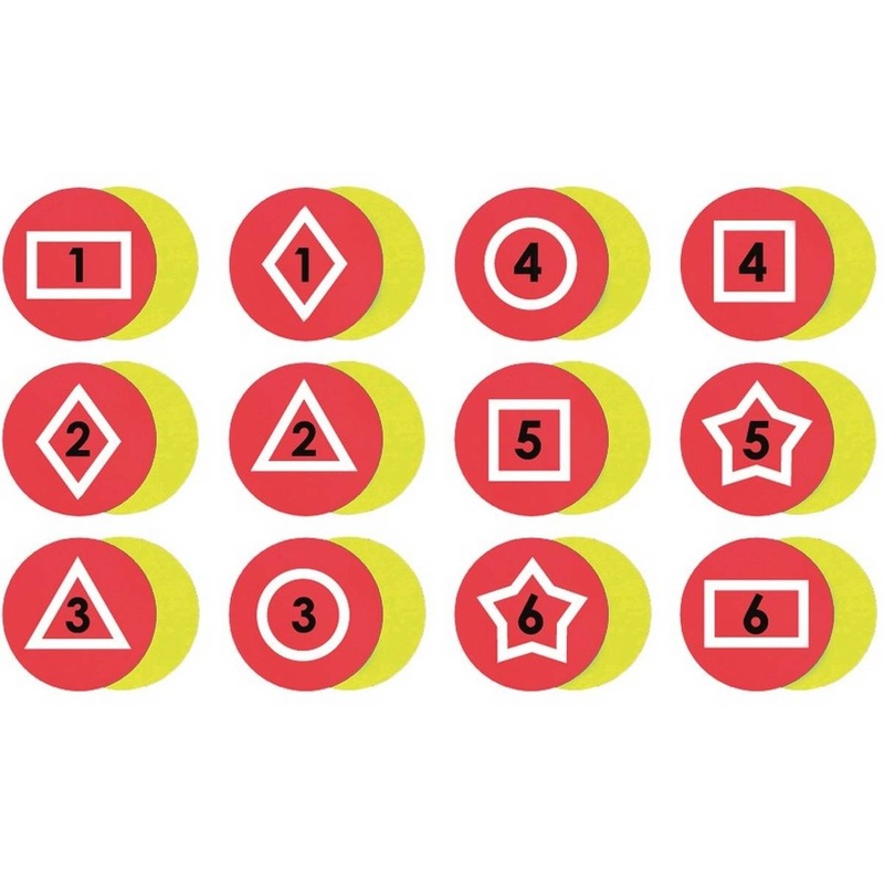 Memory Relay Poly Spots Set of 12  Red