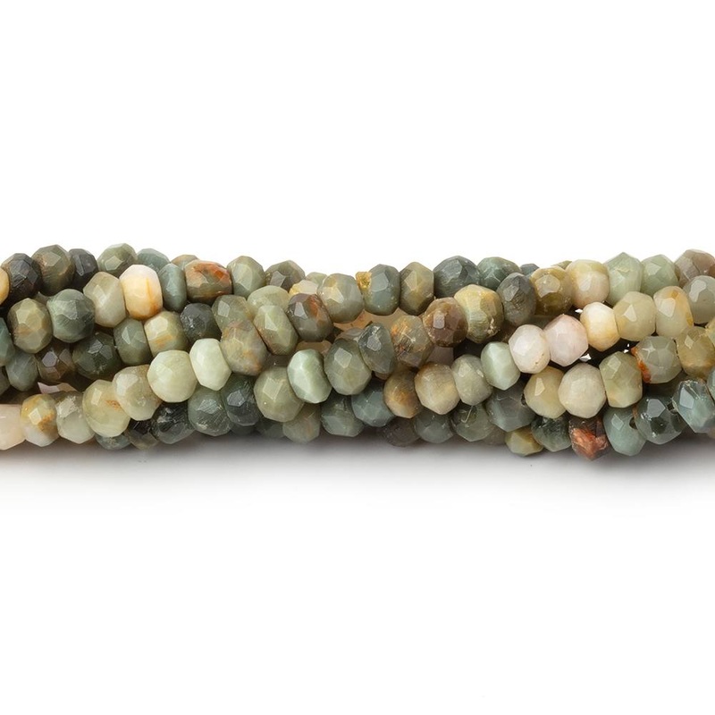 4mm Cat’s Eye Quartz Faceted Rondelle 12.5 inches 112 Beads (ONLINE ORDER ONLY)