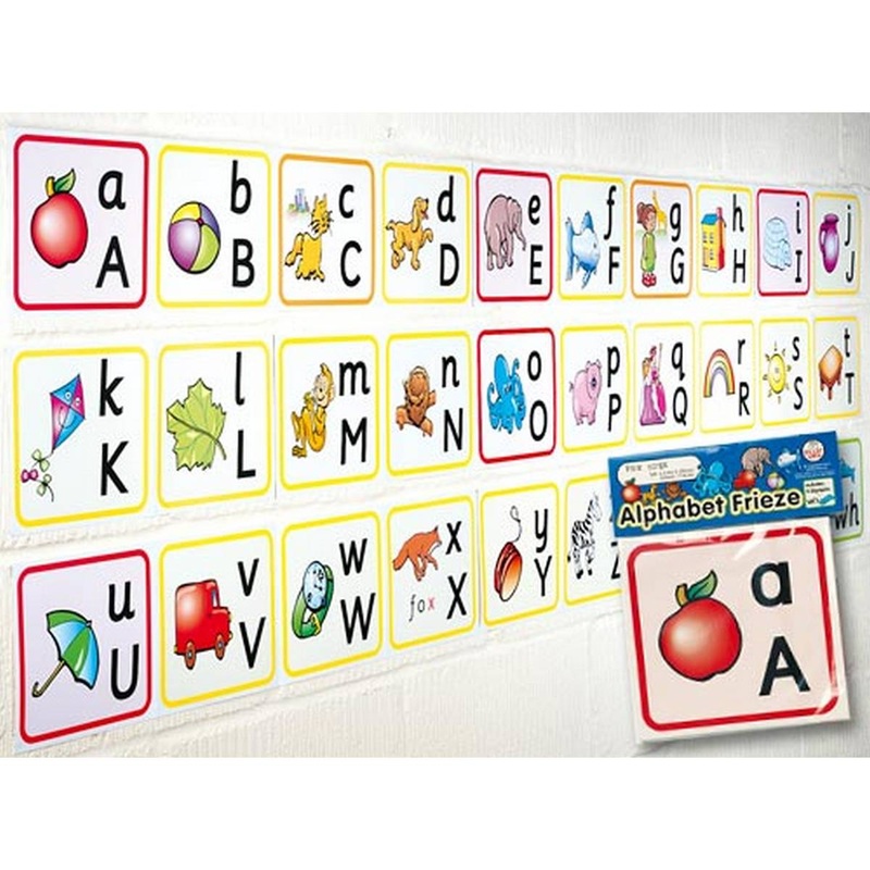 Alphabet Frieze  Cursive Script