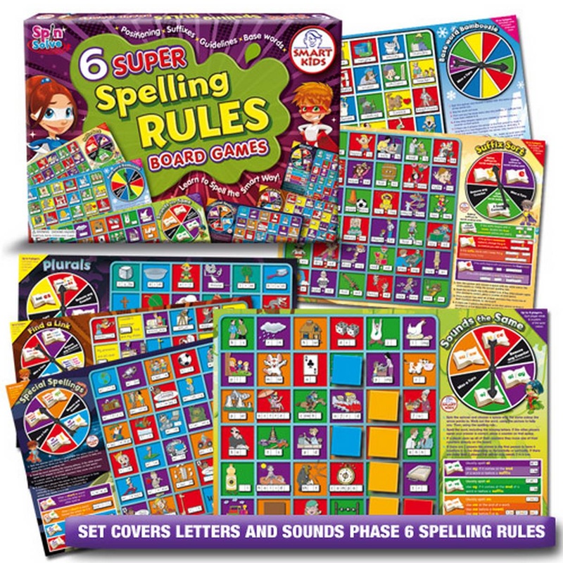 Super Spelling Rules Board Game