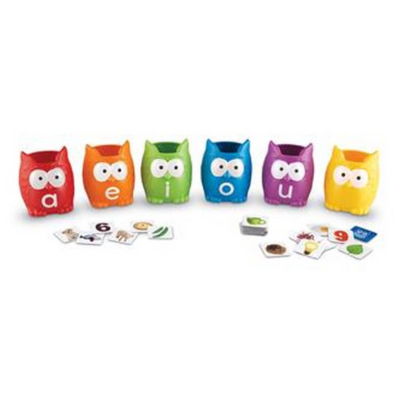 **Vowel Owls Literacy Sorting Set
