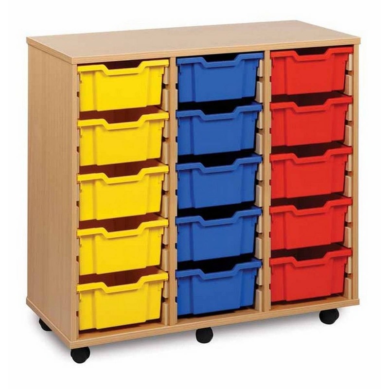 15 Deep Tray Storage Unit Coloured